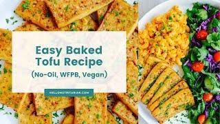 3-Ingredient Easy Baked Tofu