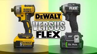 DeWalt vs Flex Impact Driver: 20V DCF887 vs 24V FX1371