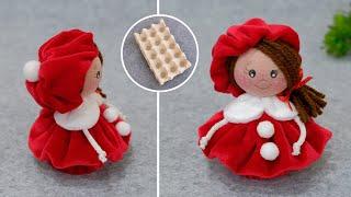 It's simple! - Cute Doll out of Fabric and Egg Tray