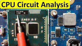 Learn Laptop CPU Circuit | Processor Circuit Analysis using schematics