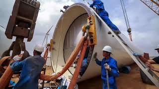 Wind Turbine Farm Installation From Scratch | Time-lapse - Mega Structure