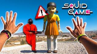 ESCAPO del JUEGO DEL CALAMAR *SQUID GAMES* haciendo PARKOUR PERSECUCIÓN POV 2.0