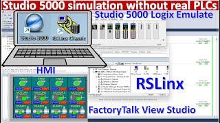 Studio 5000 simulation with FactoryTalk View Studio