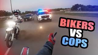 MOTORCYCLE POLICE CHASE | COPS vs BIKERS | ANGRY & COOL COPS 2024