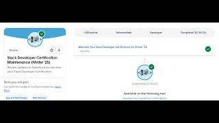 Slack Developer Certification Maintenance (Winter '25) | Salesforce