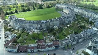 Bath, Royal Crescent 4k footage