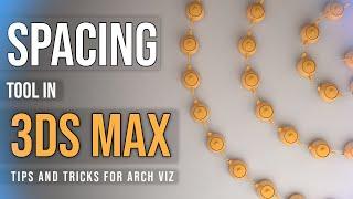 Spacing Tool in 3ds Max With Path / Spline Dynamics Script Tutorial | Path Align | CG Deep