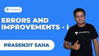 Mission WBCS | Spot the errors and Improvements - I | Prasenjit Saha | Unacademy - WBPSC