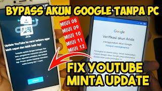 CARA BYPASS FRP AKUN GOOGLE REDMI 4X MIUI 11 | MIUI 10 | MIUI 9 DAN FIX YOUTUBE MINTA UPDATE