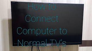 How to Connect Computer to a Normal TV (Non-Smart TV)