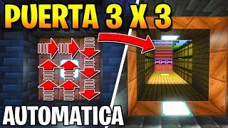 Minecraft Bedrock: Puerta 3x3 Espiral Automatica!!