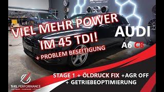  AUDI VERARSCHT UNS? DER A6 C8 45 TDI HAT SEHR VIEL VERSTECKTE POWER!  STAGE 1 + ÖLDRUCK  FIX AGR