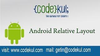 Android Tutorial 2019 - Android RelativeLayout Tutorial Programmatically
