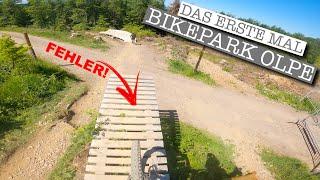 Das erste mal im Bikepark Olpe 2021 | Dummer Fehler beendet den Tag | Roadgap springen als Anfänger!