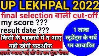 Up lekhpal final cutoff 2022 | Up lekhpal result | My score @solutionpathshala143
