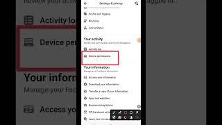 How To See Facebook App Permission. Fb device permission 2023