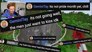 GeminiTay is So Tired of SOS Men Wanting to Kiss (In Pix's Hole?) || SOS SMP