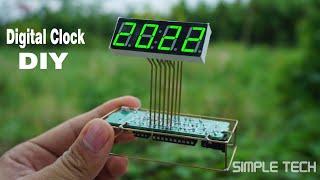 Digital clock DIY - Free form circuit -ICStation│Simple Tech