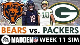 Bears vs. Packers NFL Week 11 Madden Simulation | UPDATED Madden 25 Rosters