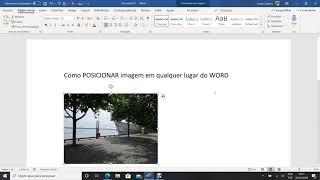 Como posicionar imagem em qualquer lugar do Word