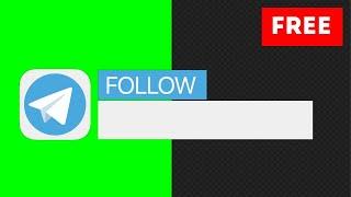 Telegram  Lower Thirds #2 Green Screen and transparent background free download