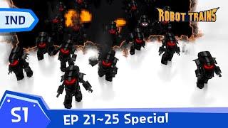 Robot Trains | EP21~EP25 (60min) | SPECIAL FULL EDISODE COMPLIATION | Bahasa Indonesia