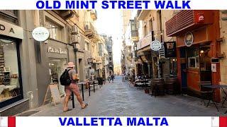 OLD MINT STREET WALK IN VALLETTA MALTA - FAMOUS FOR THE KNIGHTS OF MALTA FIRST MINT CREATION