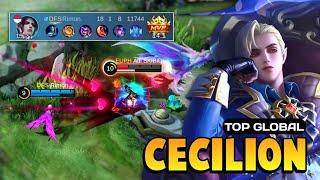 Cecilion Best Build 2024 [ Cecilion Gameplay Top Global ] Mobile Legends