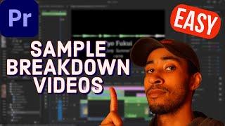 How I Make My "Sample Breakdown" Videos in Premiere Pro