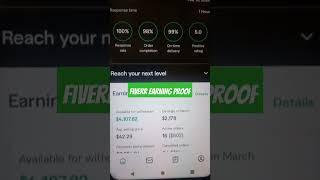 Earning proof fiverr - $2000+/month - fiverr orders - how to get your first order on fiverr - Gigs