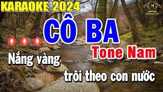 Cô Ba Karaoke Tone Nam ( Bbm ) Nhạc Sống | Trọng Hiếu