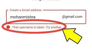 That Username Is Taken. Try Another. Gmail | That Username Is Taken. Try Another Meaning In Hindi