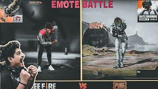 pubg vs free fire emote competition | Free fire vs pubg emote battle 2022