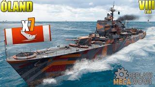 Öland 7 Kills & 100k Damage | World of Warships Gameplay 4k