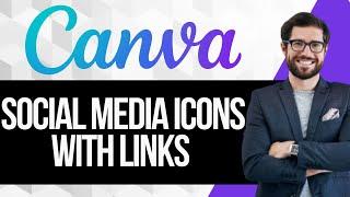 How to insert social media icons with links in Resume in Canva