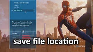 Marvel’s Spider-Man Remastered - save file location