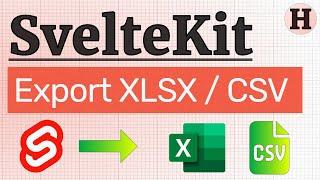 Export Table to XLSX and CSV with exceljs