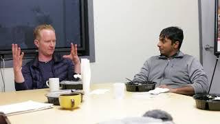 Conversation #1. Artists Barnaby Furnas and Raghava KK at A-Lab in in NYC.