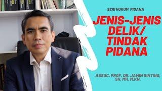 JENIS-JENIS DELIK ATAU TINDAK PIDANA