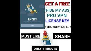 HOW TO GET A FREE HMA PRO VPN LICENSE KEY 100% WORKING