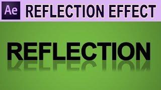 After Effects Tutorial : Text Reflection effect