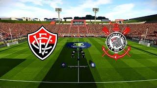 VITÓRIA VS CORINTHIANS | BRASILEIRÃO 2024 33º RODADA | GAMEPLAY REALISTA 4K | EFOOTBALL PES 24.