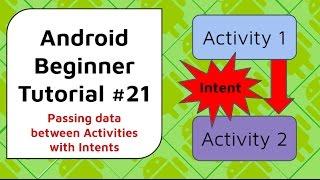 Android Beginner Tutorial #21 - Send Data Between Activities Using Intents