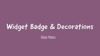 37. Badge Widget And Decorations In Odoo || Odoo Decorations || Widget Badge In Odoo || Odoo Widgets