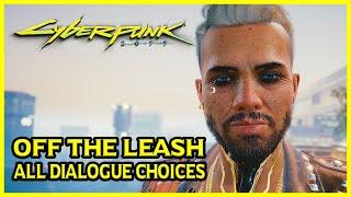 Cyberpunk 2077 - Try to Romance Kerry as Female V, Off The Leash Side Job (All Dialogue Choices)