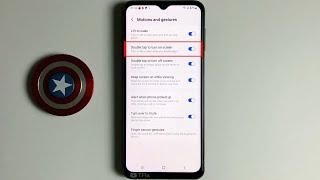 Double tap to turn on screen on Samsung A23 Android 12 One UI 4.1