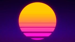 Footage | SynthWave Sun Animated | 2160p