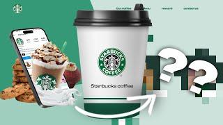 Figma 3d starbucks landing page | easy Figma Prototyping Tutorial