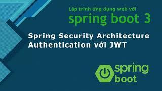 Java spring boot 3 tutorial: Spring Security Architecture and config to authenticate with JWT