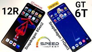 Realme GT 6T vs Oneplus 12R SpeedTest Shocking Results OMG  #realmegt6t5g #realmegt6t